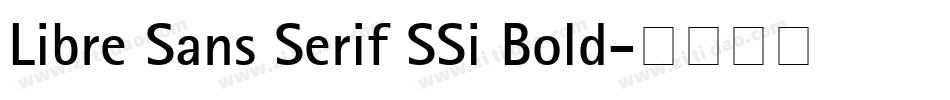 Libre Sans Serif SSi Bold字体转换